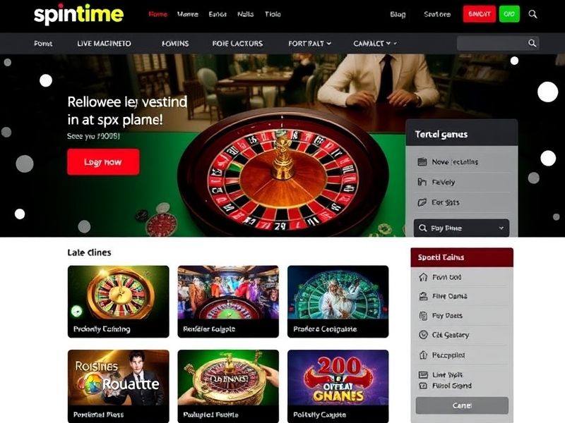 Discover Spintime - Your premier online casino for thrilling slot games, live blackjack, poker, and more. Access exclusive bonuses, promotions, and real money betting experiences with expert-certified guides and trustworthy resources.